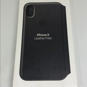 Apple iPhone X Genuine Leather Folio Case